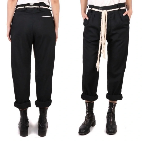 Elena Dawson linen trousers pants size large - Picture 12 of 16